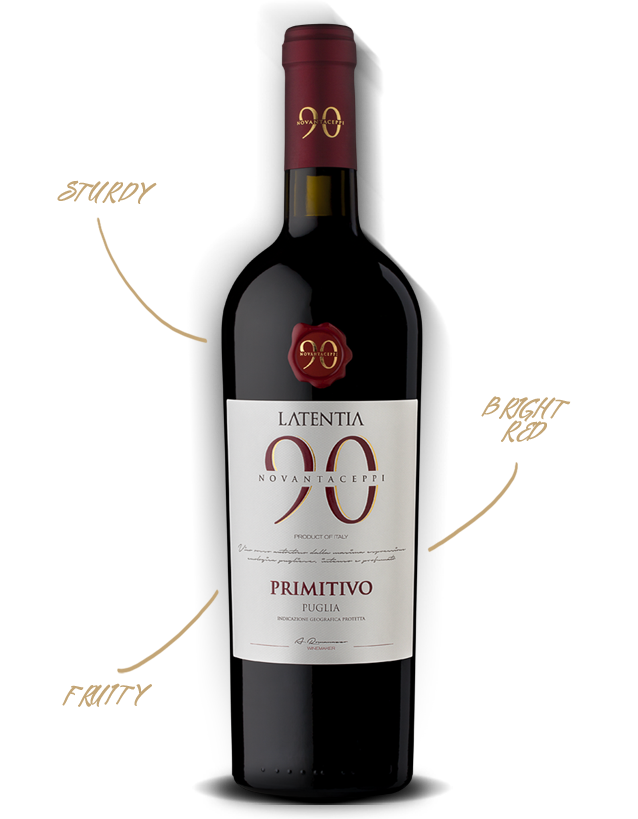 意大利90普利亚之韵葡萄红酒13.5% 750ml